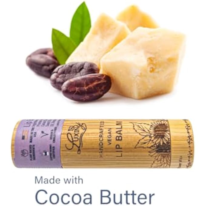 Luxiny LIP BALM IN A BAMBOO TUBE, VEGAN NATURAL MOISTURIZING, WITH SUNFLOWER WAX AND VITAMIN E (BLACK RASPBERRY VANILLA) - Image 4